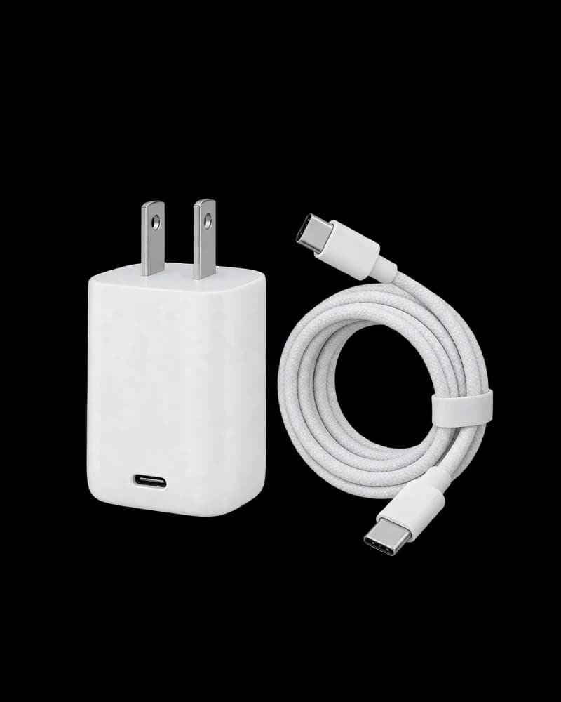 20W USB-C wall charger with braided cable