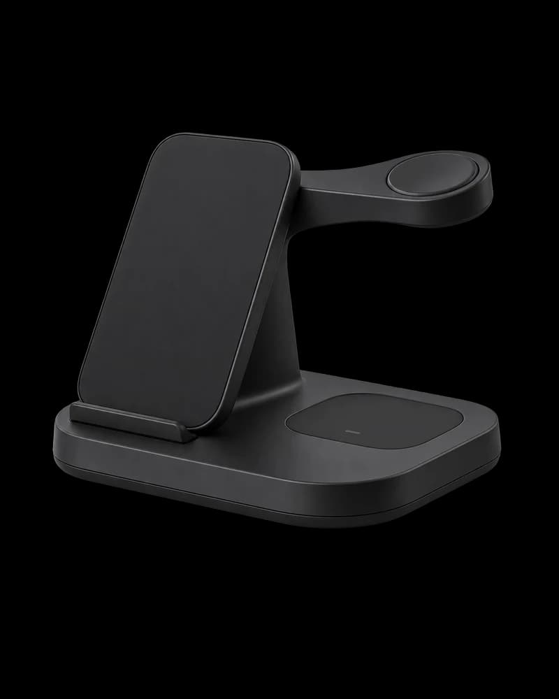 Three-in-one wireless charging stand