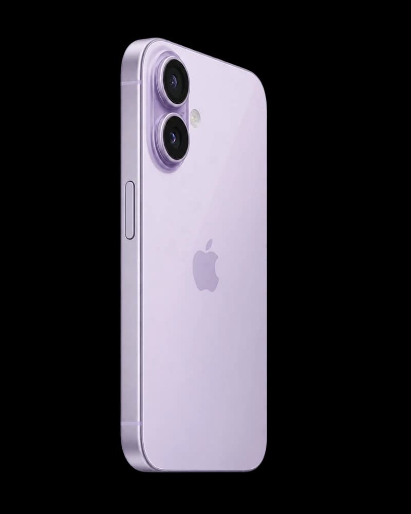 iPhone 17 in lavender, back view
